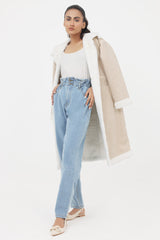 ALMAS FUR COAT-BEIGE