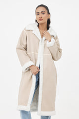 ALMAS FUR COAT-BEIGE