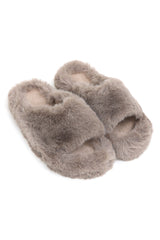 FUR SLIDES-BROWN