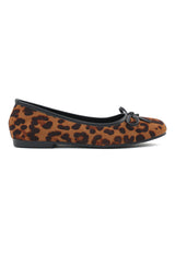 BOW ACCENT BALLET FLATS-TIGERS