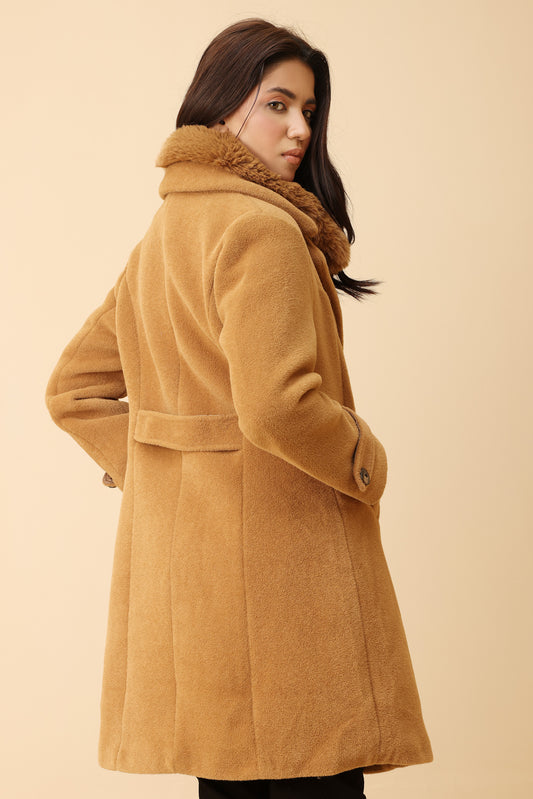 ELEGANT WINTER OVERCOAT-CAMEL