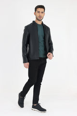 ALMAS LEATHER JACKET-BLACK