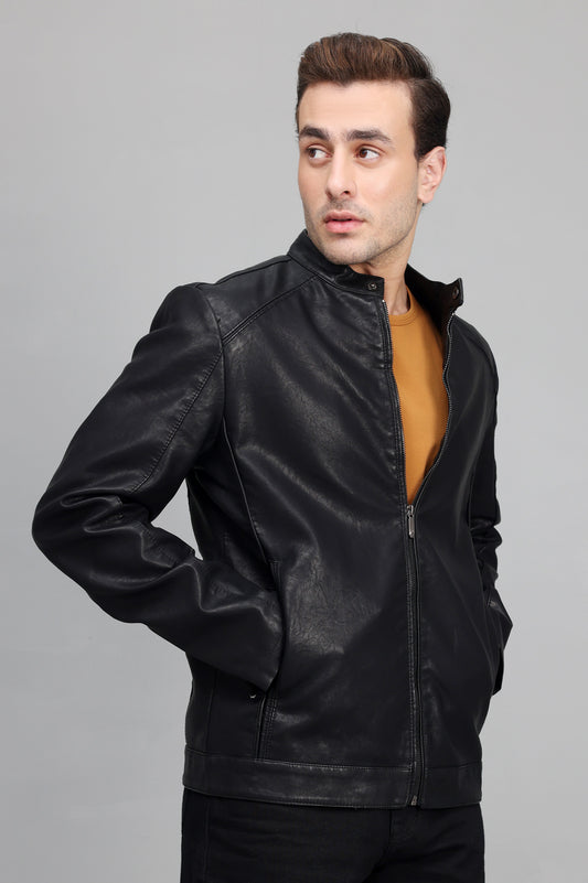 STREAMLINED MOTO JACKET-BLACK