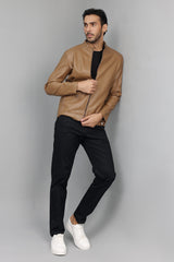 STREAMLINED MOTO JACKET-kHAKI