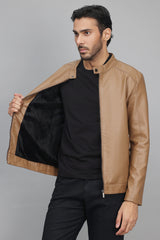 STREAMLINED MOTO JACKET-kHAKI