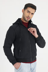 PUFFER JACKET-BLACK