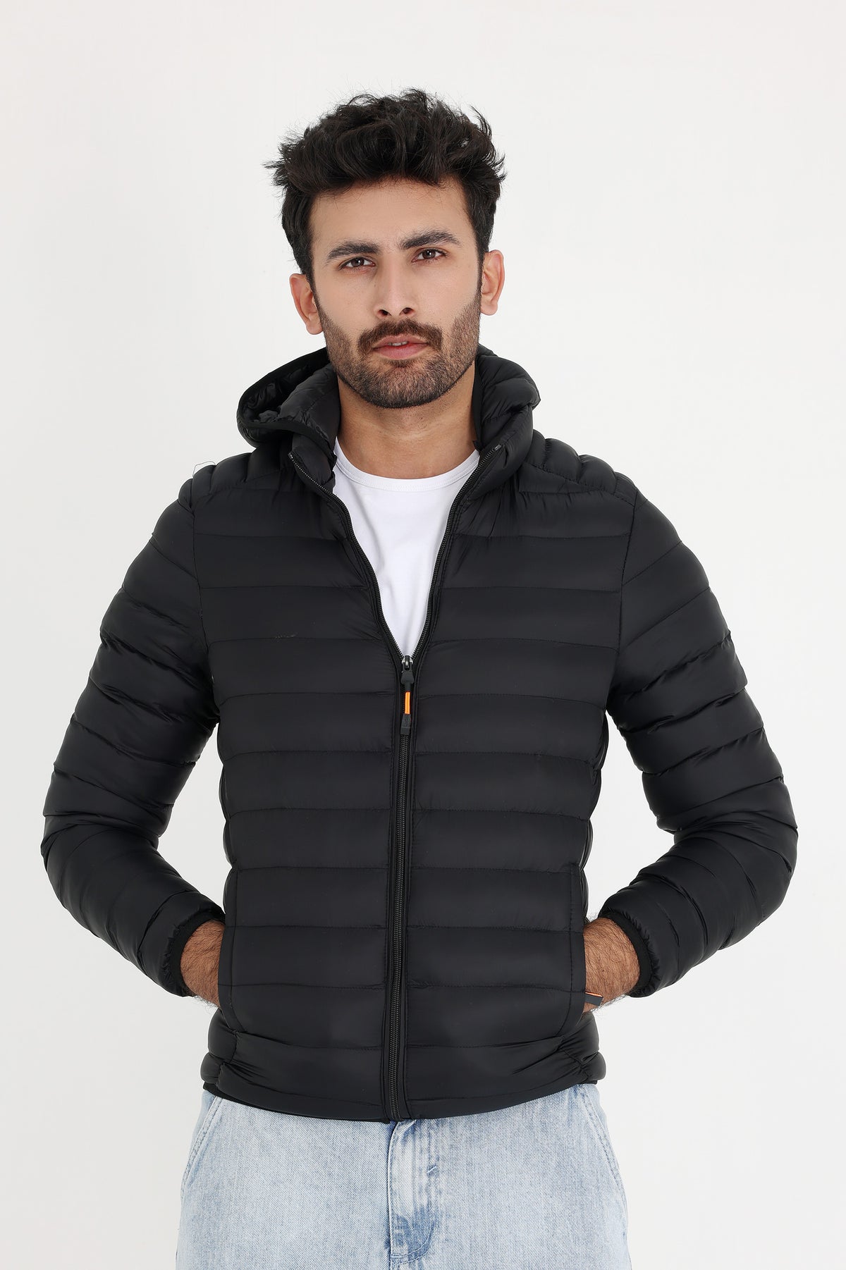 PUFFER JACKET-BLACK