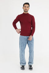 ALMAS SWEATER-MAROON