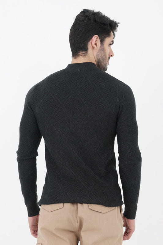 ALMAS SWEATER-CHARCOAL