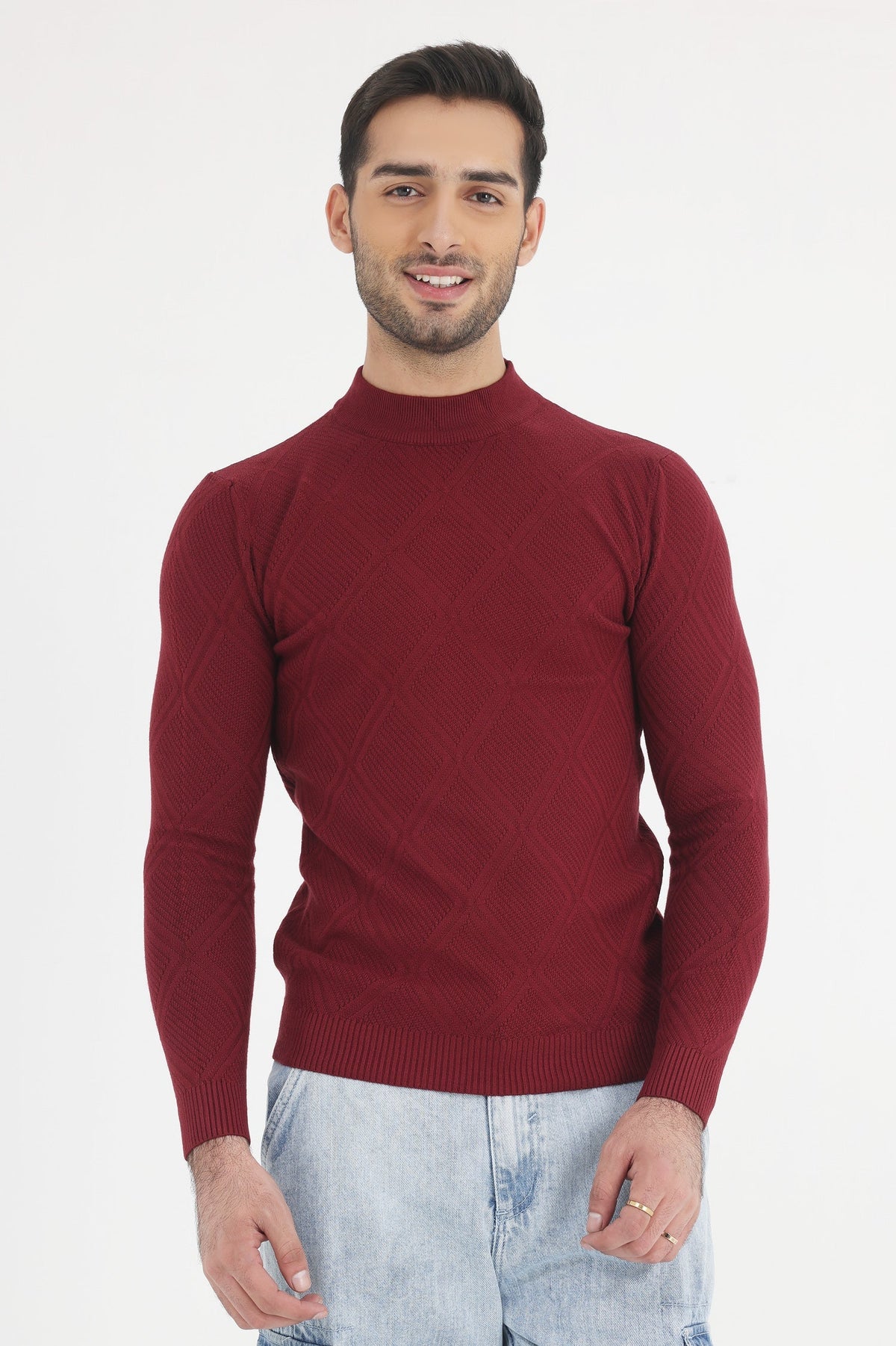 ALMAS SWEATER-MAROON