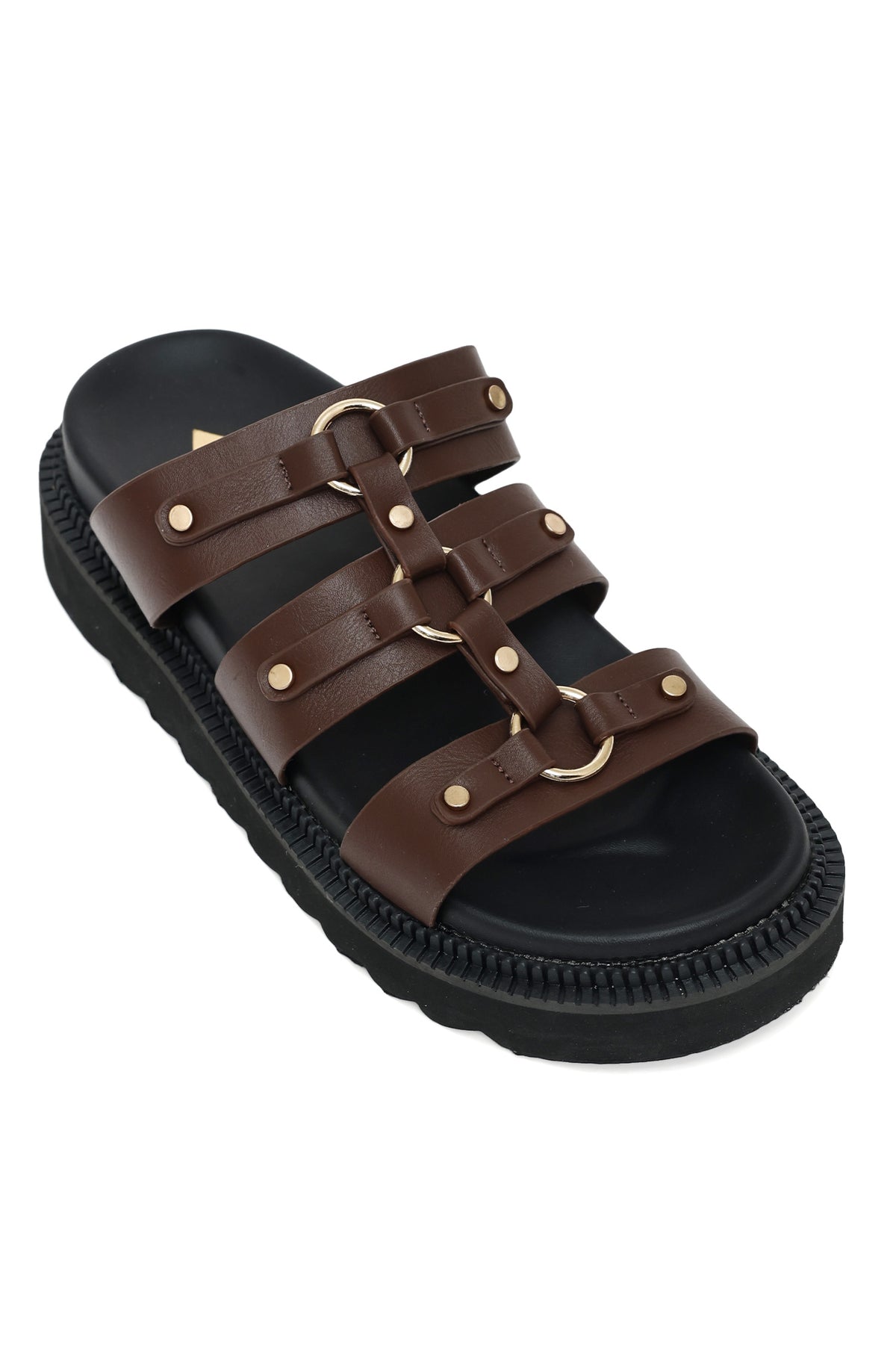 STRIDE LUXE GLADIATOR SANDAL-COFFEE