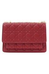 QUILTED ELEGANCE SHOULDER BAG-WINE