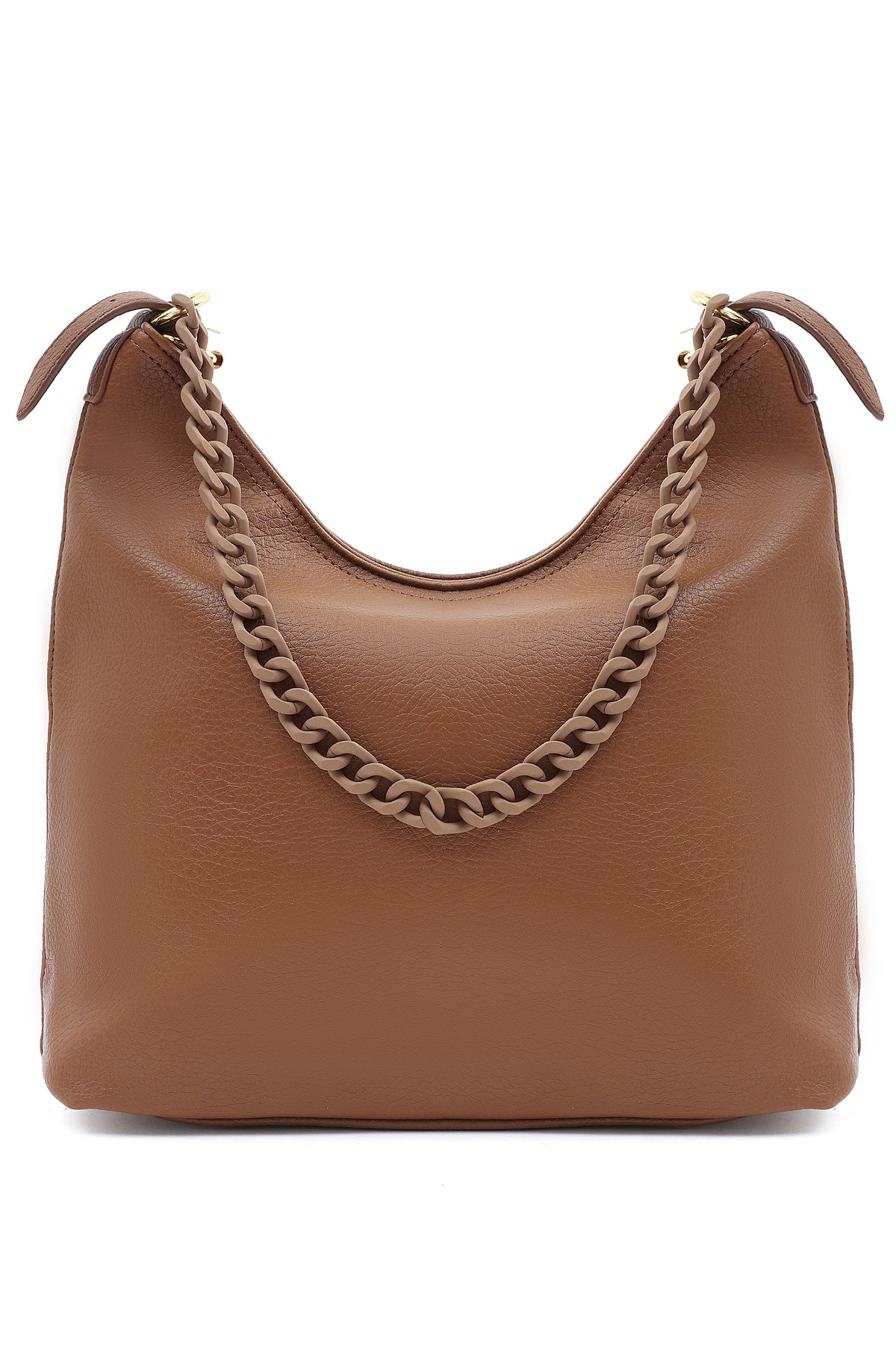 ELEGANT CHAIN STRAP BAG-CARAMEL