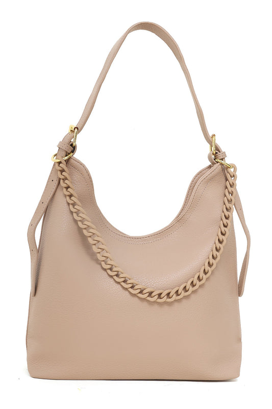 ELEGANT CHAIN STRAP BAG-KHAKI