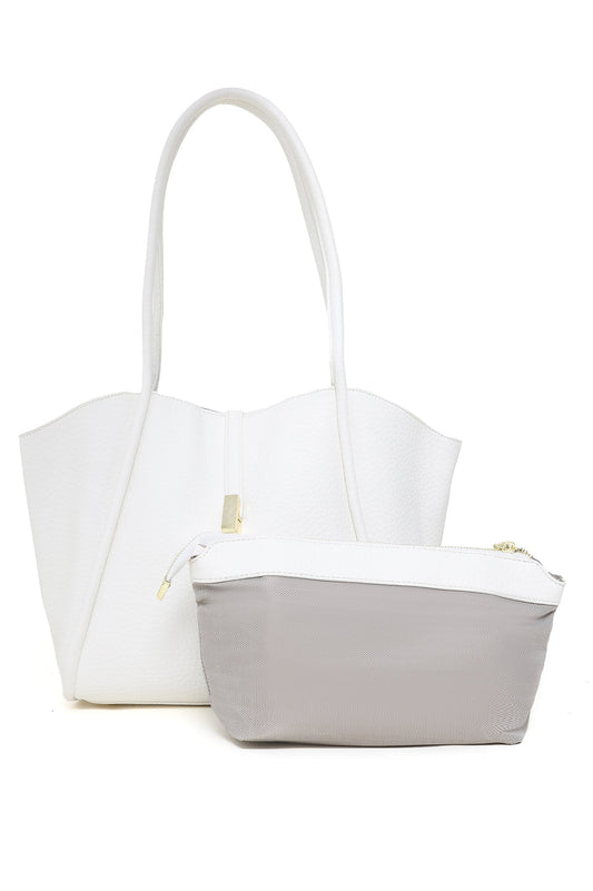 EXQUISITE TOTE BAG-WHITE