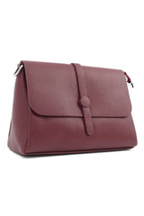 MINIMALIST CROSSBODY BAG-MAROON