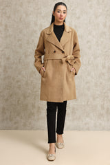 BELTED TRENCH COAT-CAMEL