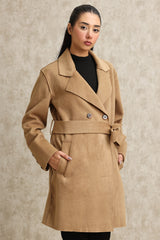 BELTED TRENCH COAT-CAMEL