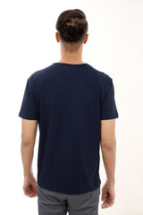 PREMIUM COTTON CREW NECK TEE-NAVY