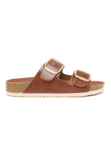 CLASSIC DUAL BUCKLE SLIDES-CAMEL