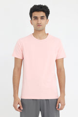 PREMIUM COTTON CREW NECK TEE-PINK