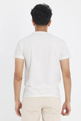 PREMIUM COTTON CREW NECK TEE-WHITE