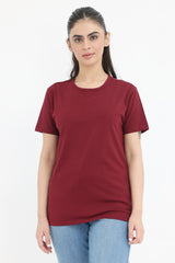 CLASSIC FIT ESSENTIAL TEE-MAROON