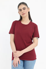 CLASSIC FIT ESSENTIAL TEE-MAROON