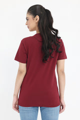 CLASSIC FIT ESSENTIAL TEE-MAROON