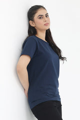 CLASSIC FIT ESSENTIAL TEE-NAVY