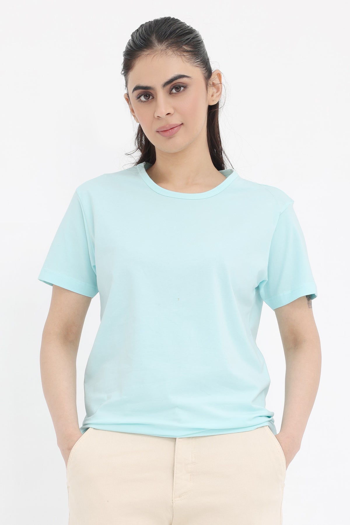 CLASSIC FIT ESSENTIAL TEE-SKY-BLUE