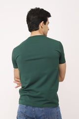 PREMIUM COTTON CREW NECK TEE-DARK-GREEN