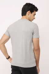 PREMIUM COTTON CREW NECK TEE-LIGHT-GREY