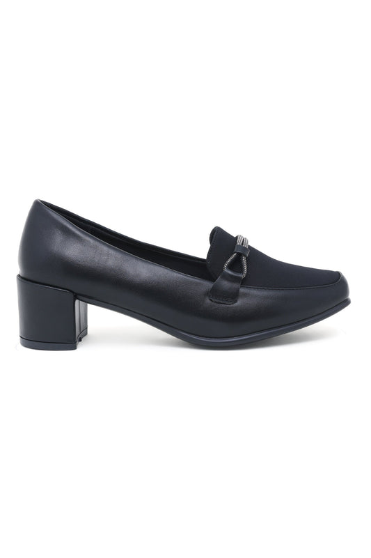 ALMAS HEEL LOAFERS-BLACK