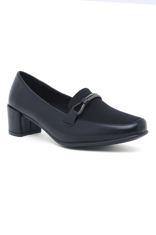 ALMAS HEEL LOAFERS-BLACK