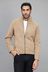 SHERPA-LINED LUXE JACKET-KHAKI