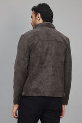 SHERPA-LINED LUXE JACKET-COFFEE