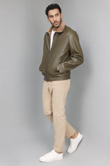 COZY SHEARLING JACKET-GREEN