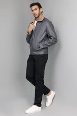 COZY SHEARLING JACKET-GREY