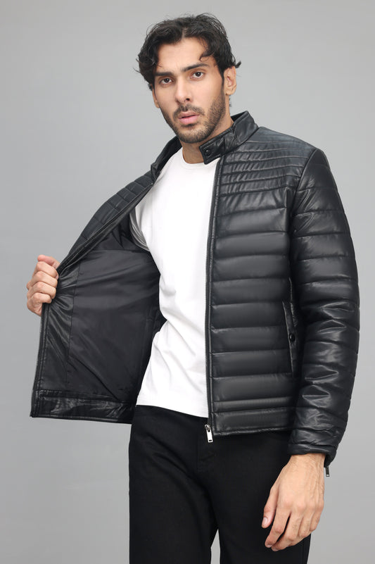 URBAN QUILTED JACKET-BLACK