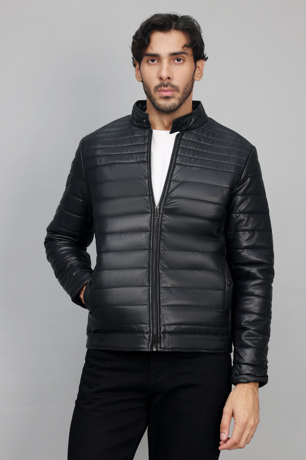 URBAN QUILTED JACKET-BLACK