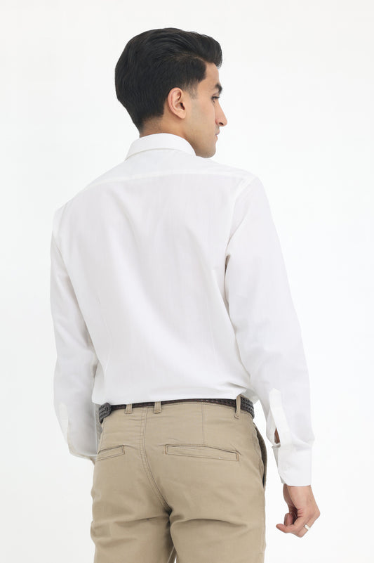 ESSENTIAL WHITE OXFORD SHIRT-WHITE