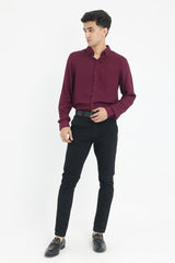 TEXTURED RELAXED FIT SHIRT-PURPLE