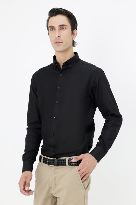 URBAN EDGE MEN'S SHIRT-BLACK