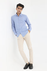 CLASSIC COTTON BUTTON-DOWN-BLUE