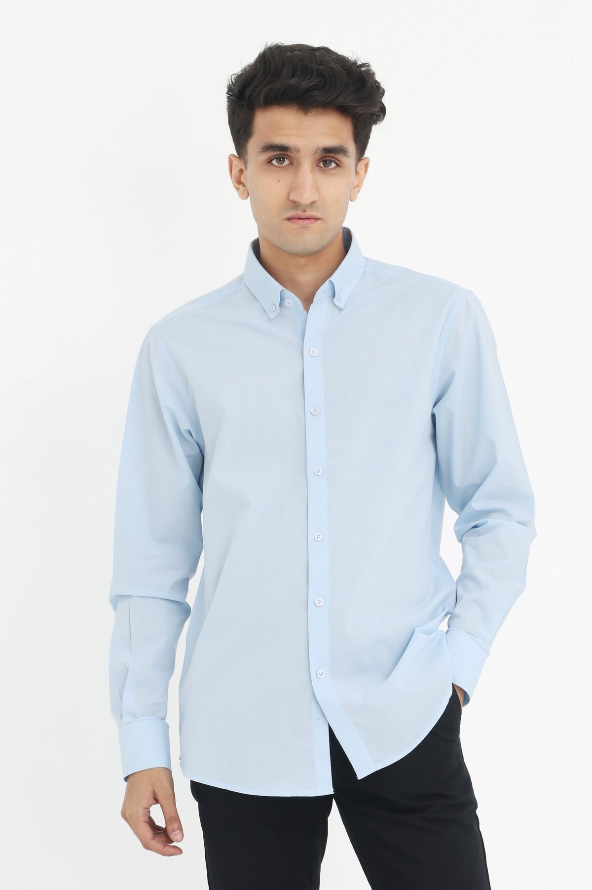 MODERN TAILORED SHIRT-SKY-BLUE