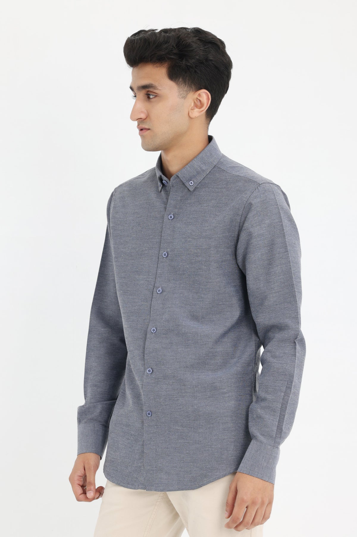 MEN'S CLASSIC STRETCH SHIRT-DK-GREY