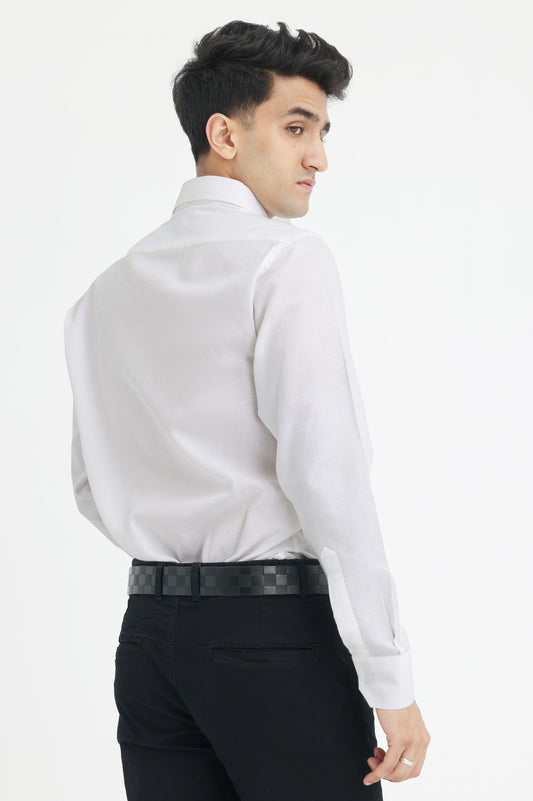 LUXE COTTON SHIRT-WHITE