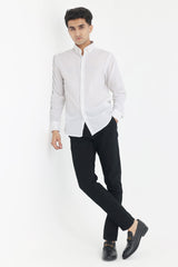 LUXE COTTON SHIRT-WHITE