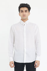 LUXE COTTON SHIRT-WHITE